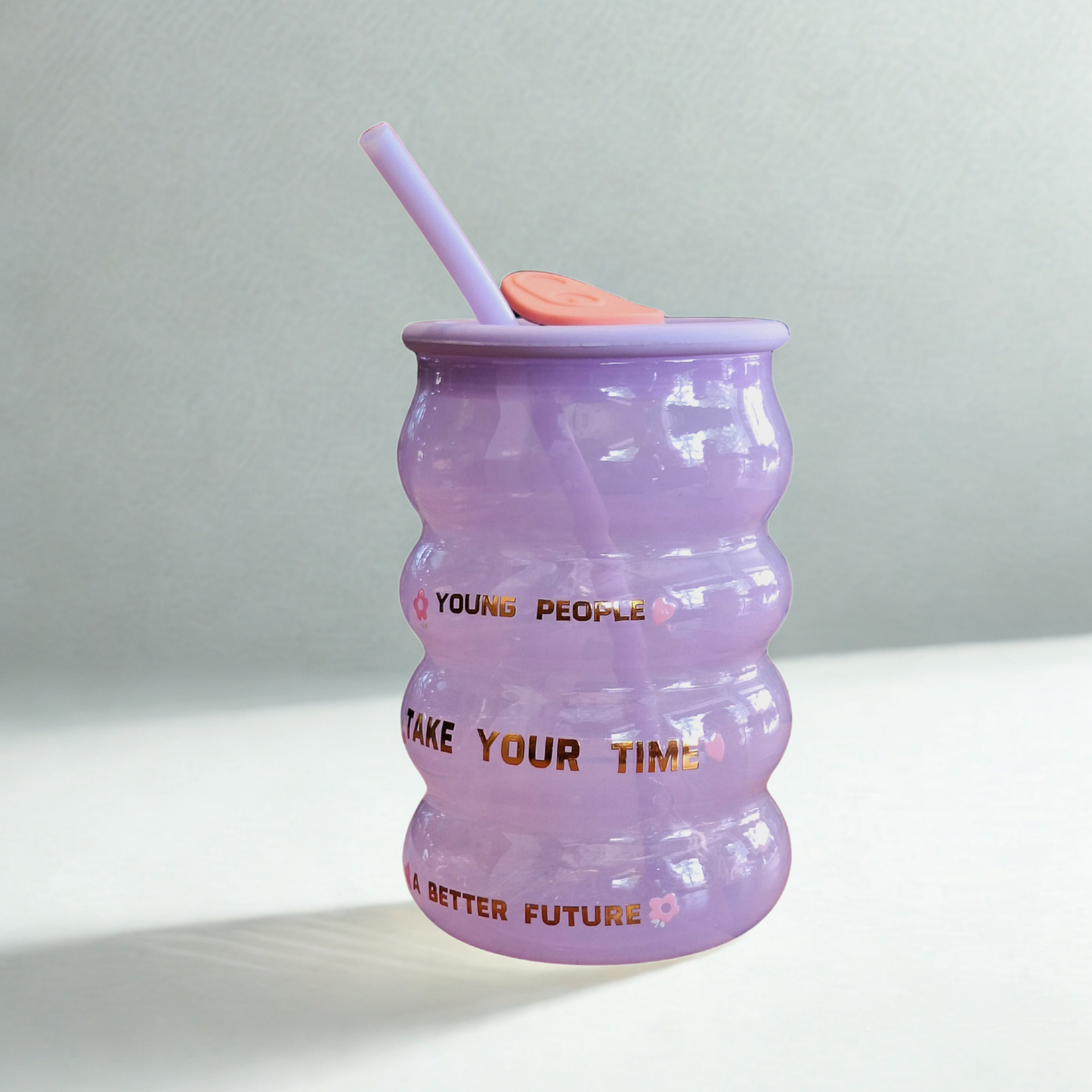 Korean Style Glass Cup – 520ml