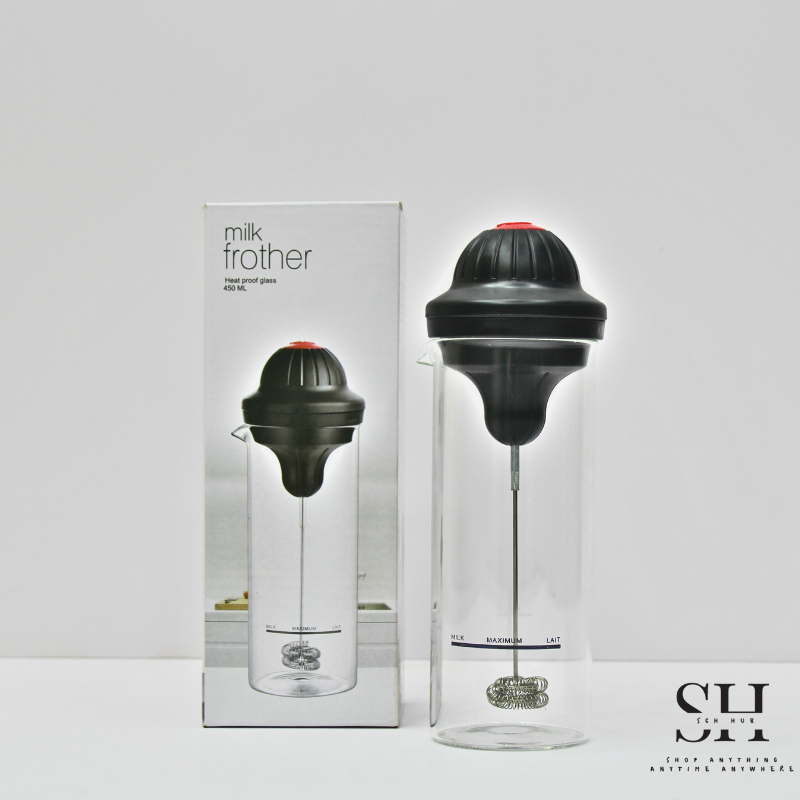 Milk Frother Heat Proof Glass 450ml SCH HUB