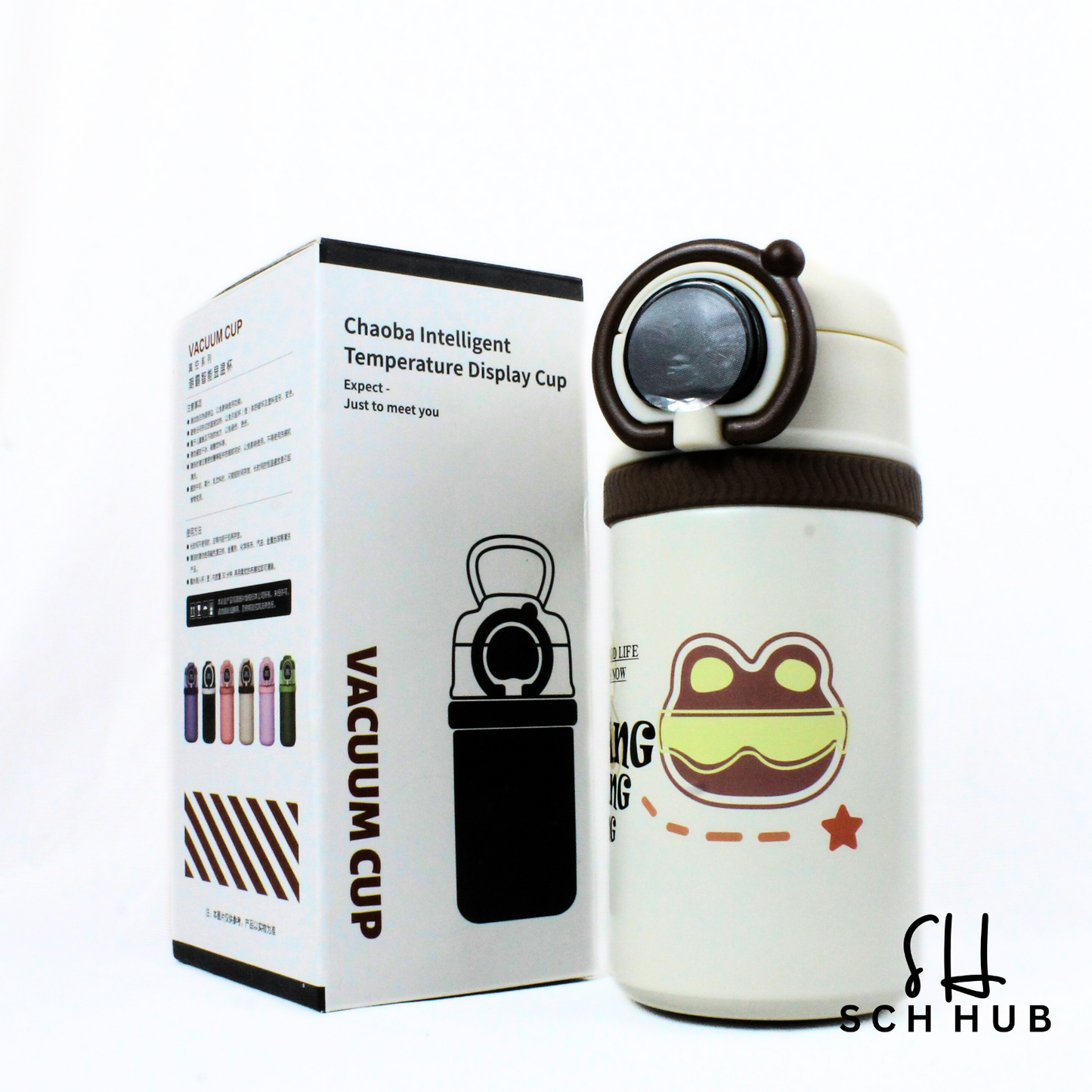 Vacuum Bottle with Thermometer
