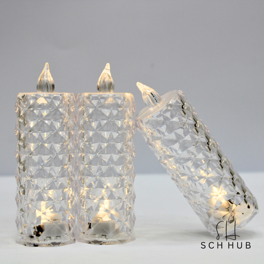 Led Crystal Candle Light For Home Decoration
