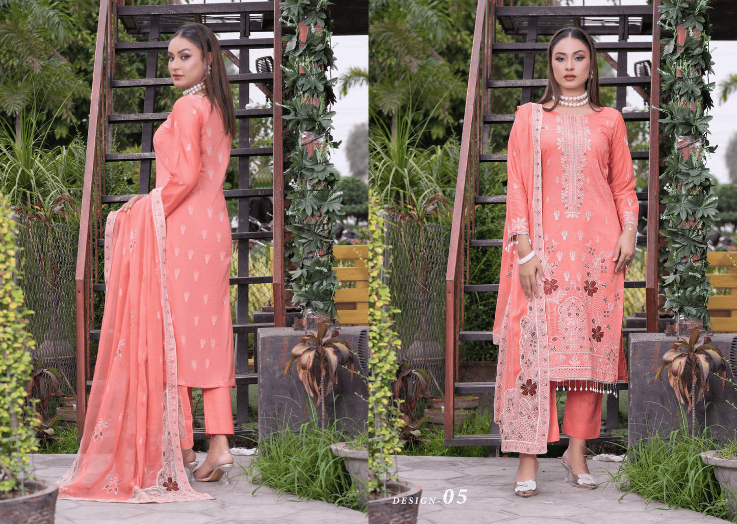 Mahrosh – Premium Embroidered Chiffon (Unstitched 3PC)