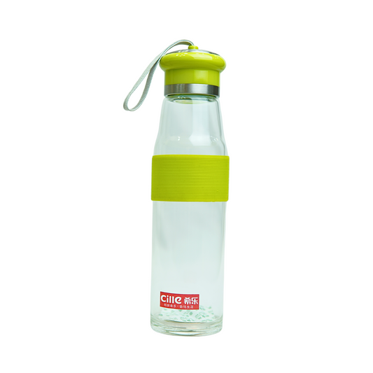 Water Bottle Ellipse 500ml with Lid – Lime