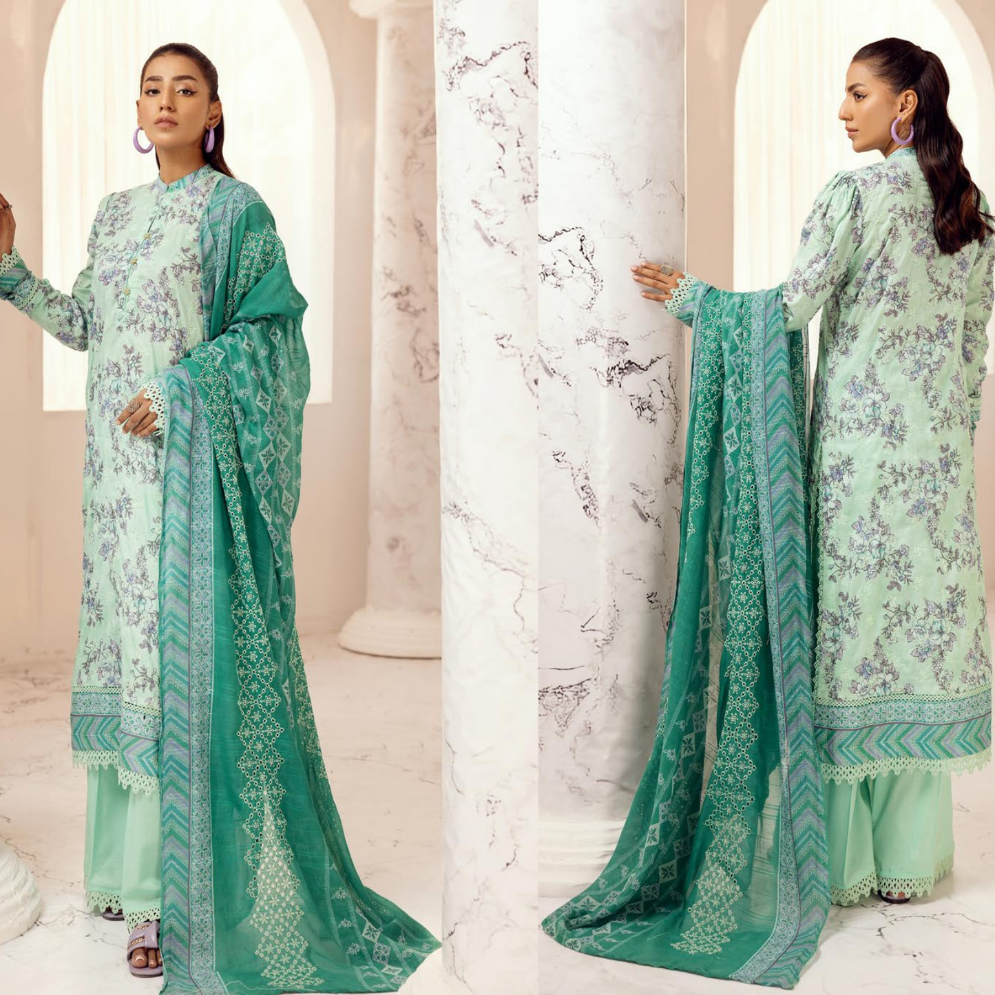 Mahees Hoorain Embroidered Lawn