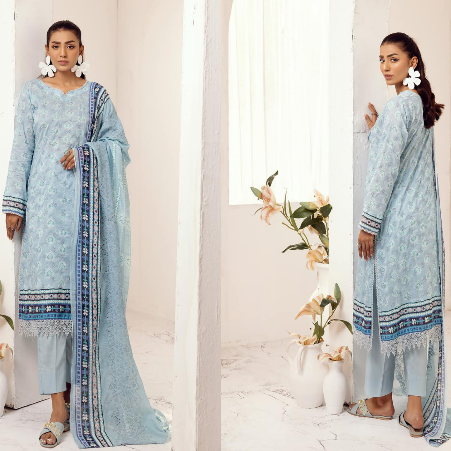 Mahees Hoorain Embroidered Lawn