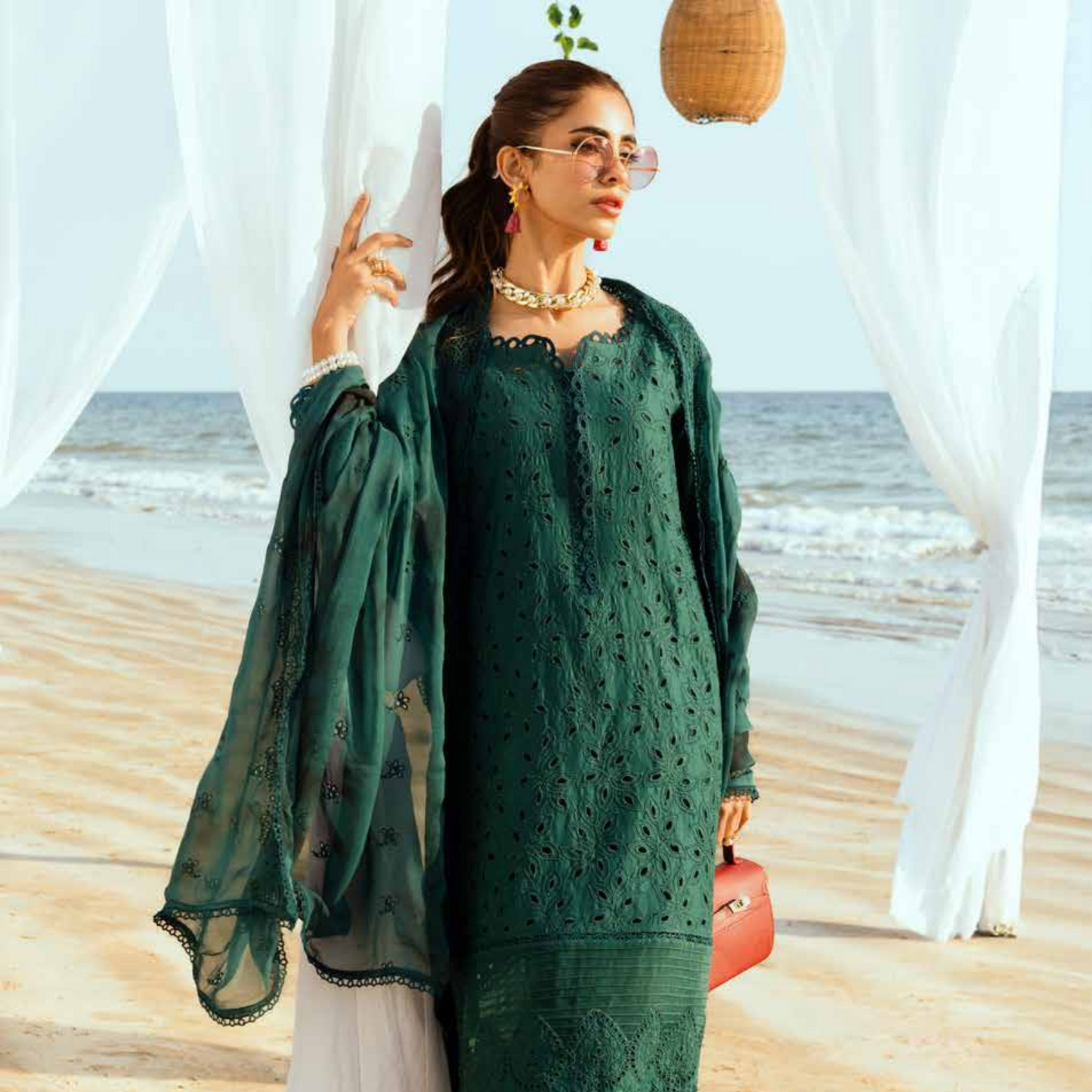 Chikankari Lawn Collection with Embroidered Chiffon Dupatta