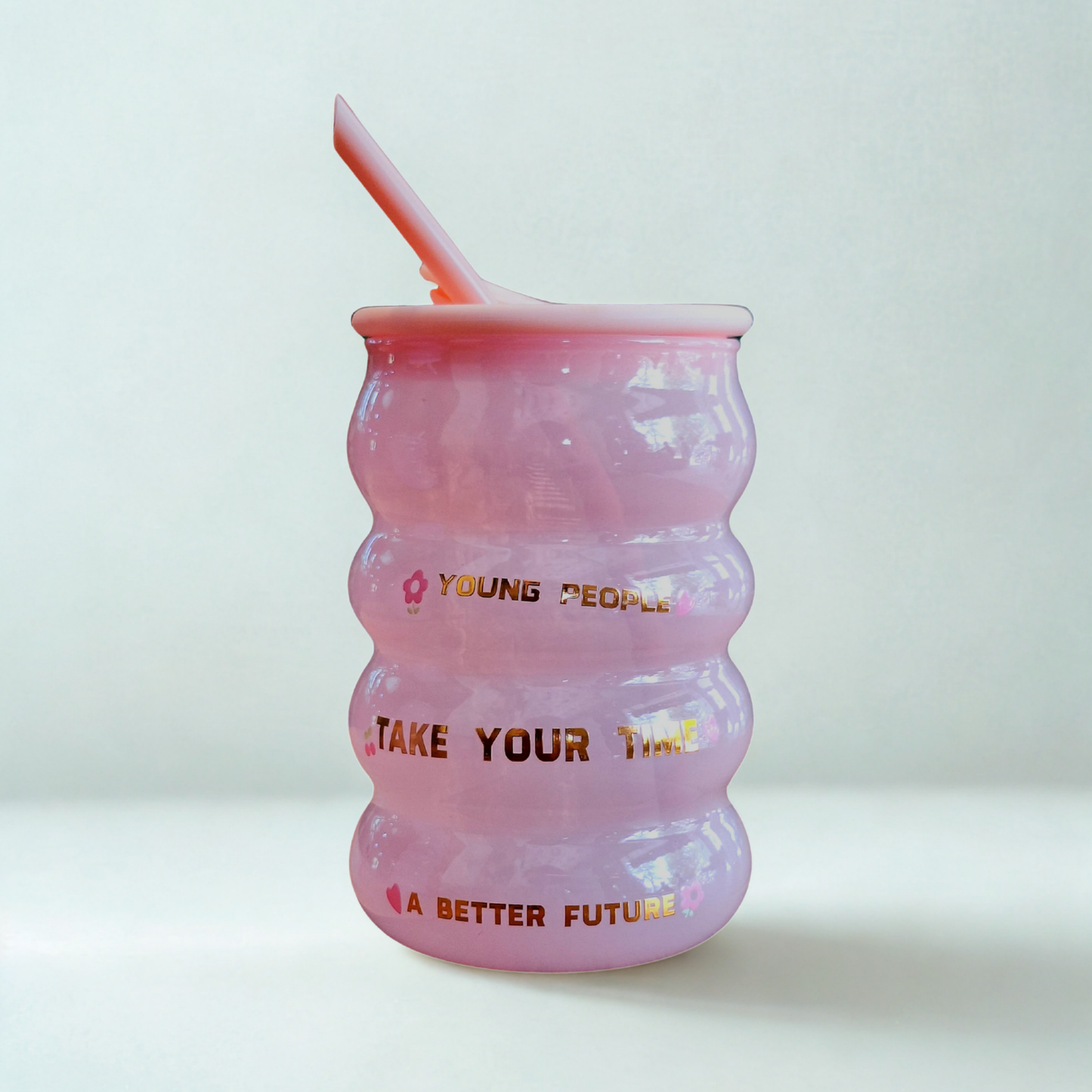 Korean Style Glass Cup – 520ml