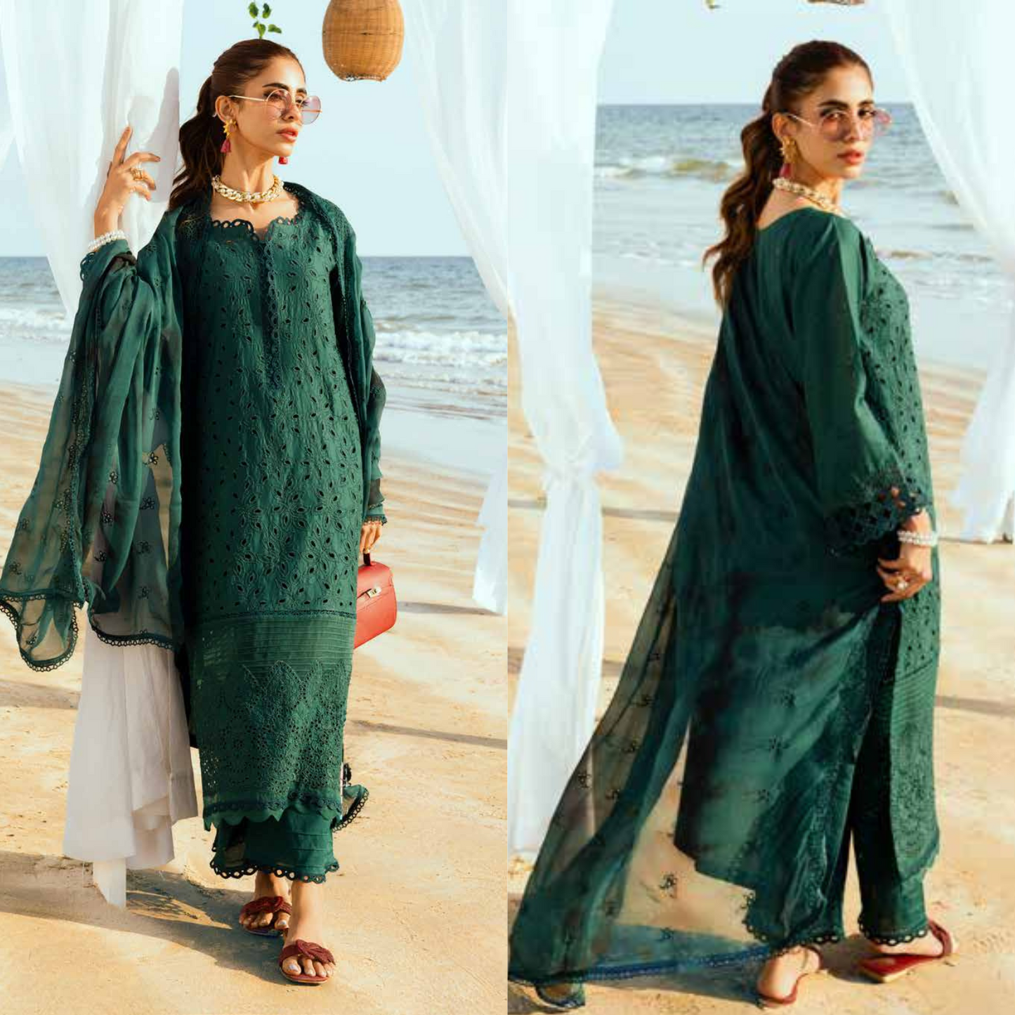 Chikankari Lawn Collection with Embroidered Chiffon Dupatta