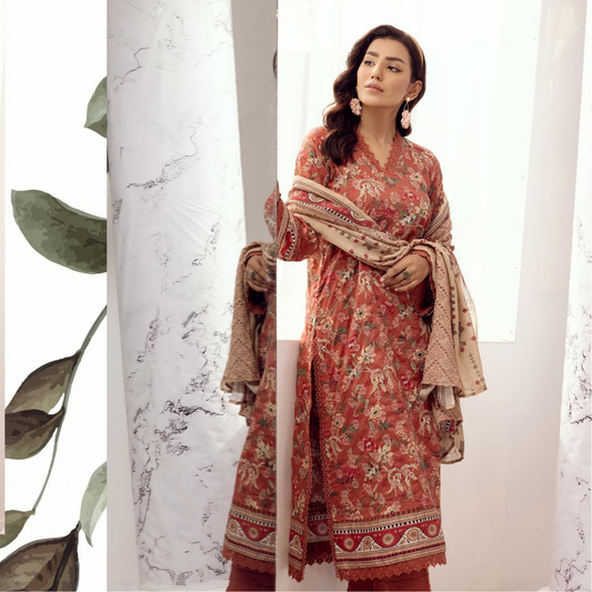 Mahees Hoorain Embroidered Lawn