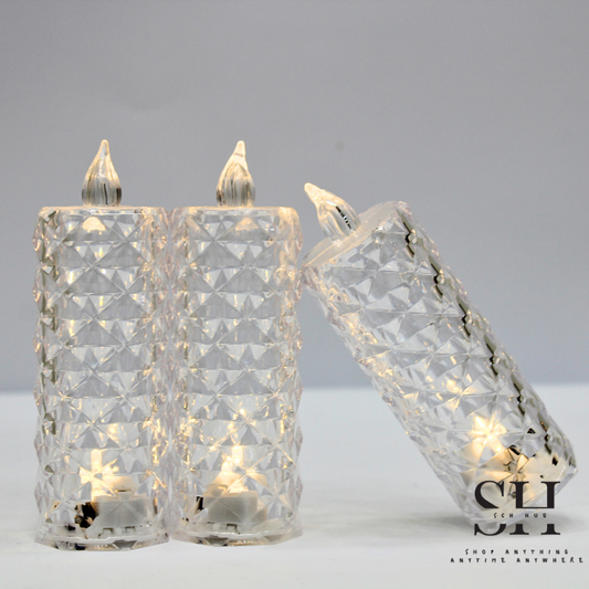 Led Crystal Candle Light For Home Decoration