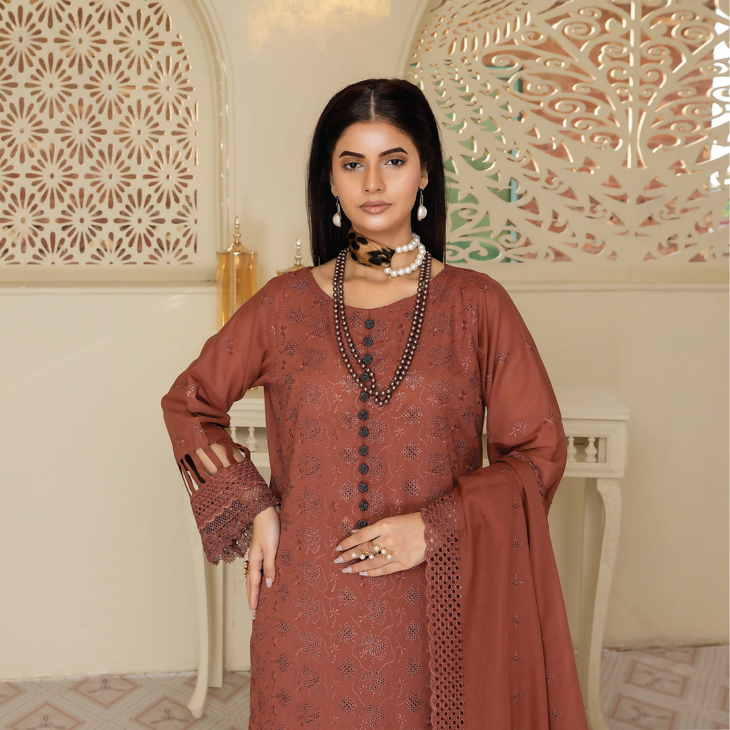 Meraki Exclusive Chikankari Lawn Ensemble