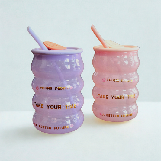 Korean Style Glass Cup – 520ml