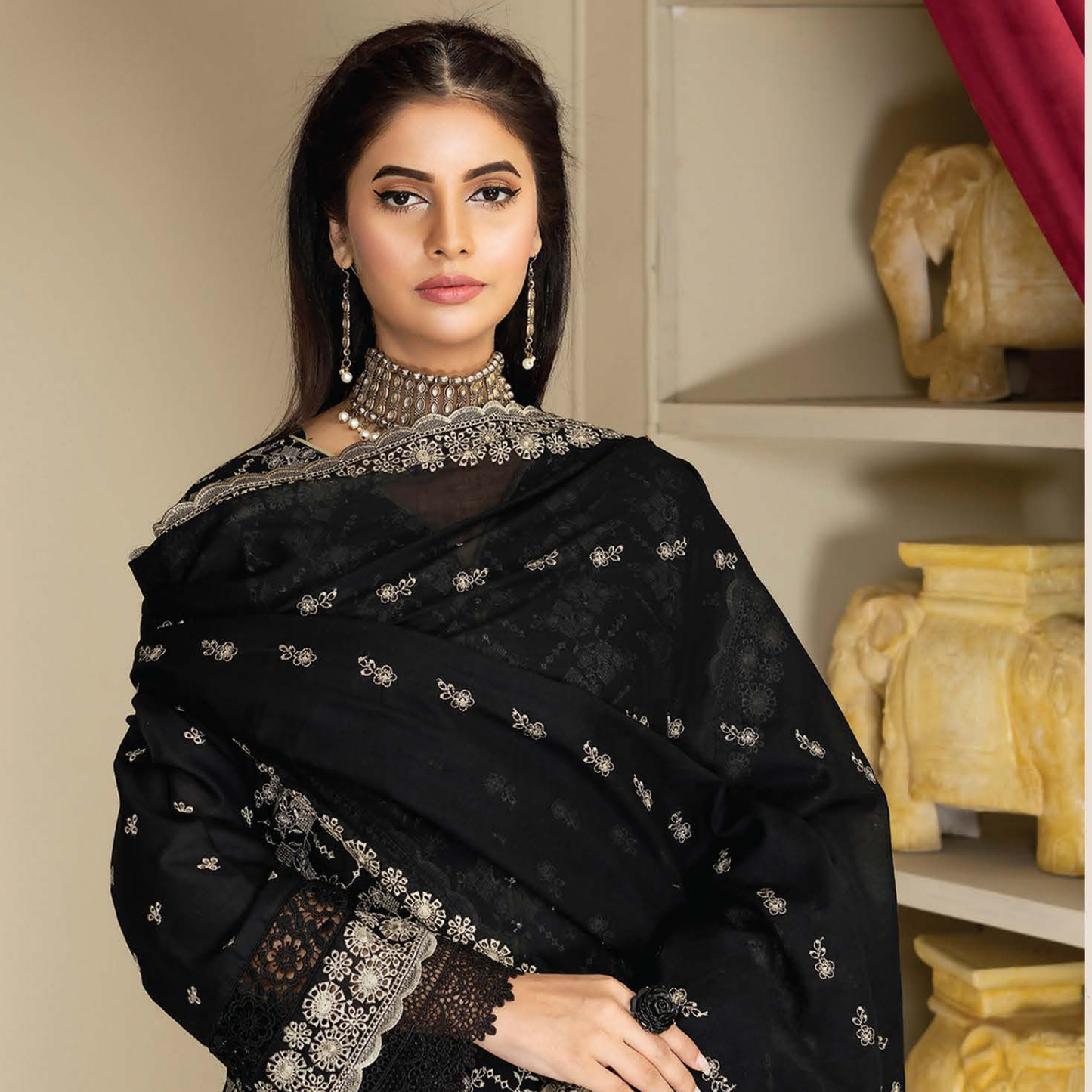 Meraki Exclusive Chikankari Lawn Ensemble