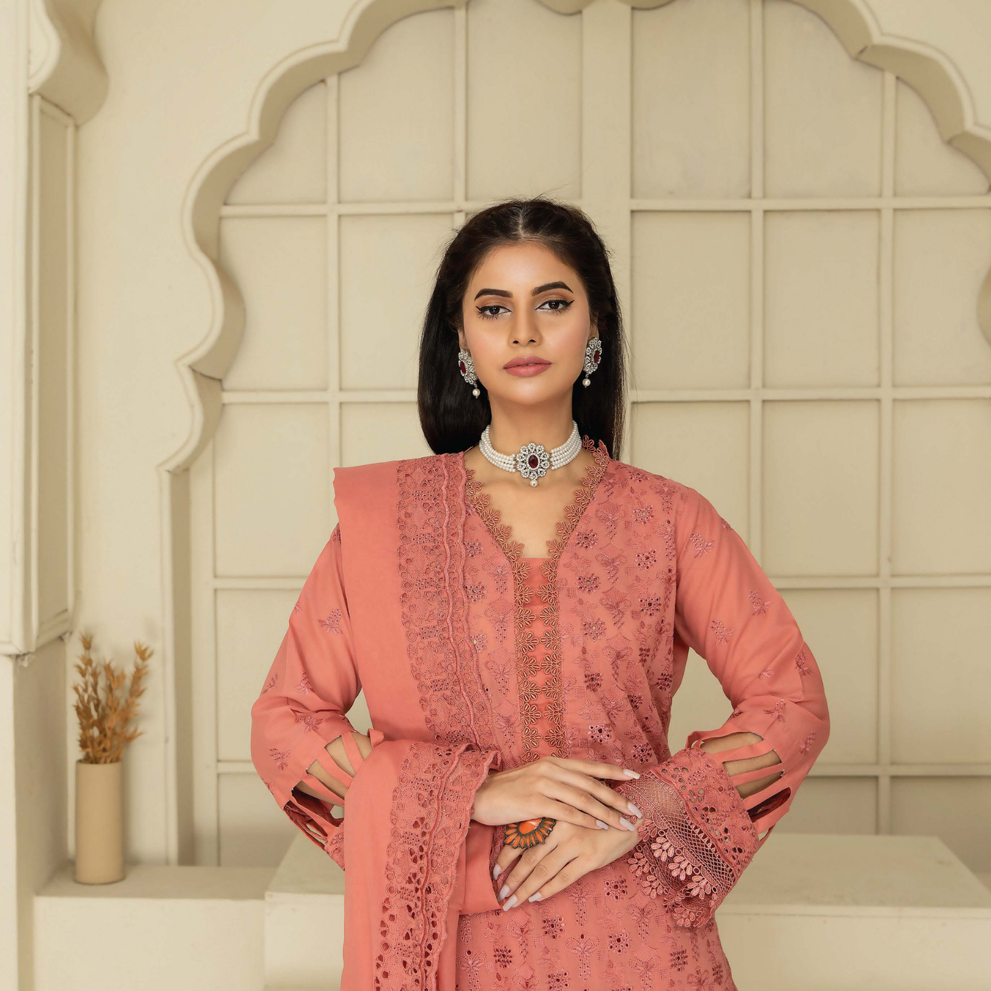 Meraki Exclusive Chikankari Lawn Ensemble