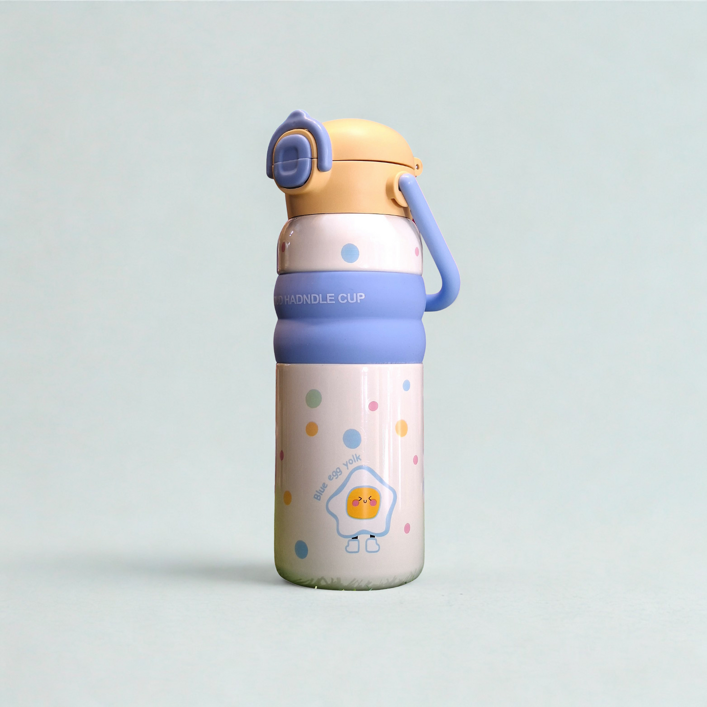 Cute Stainless Steel Insulated Bottle with Built-in Straw