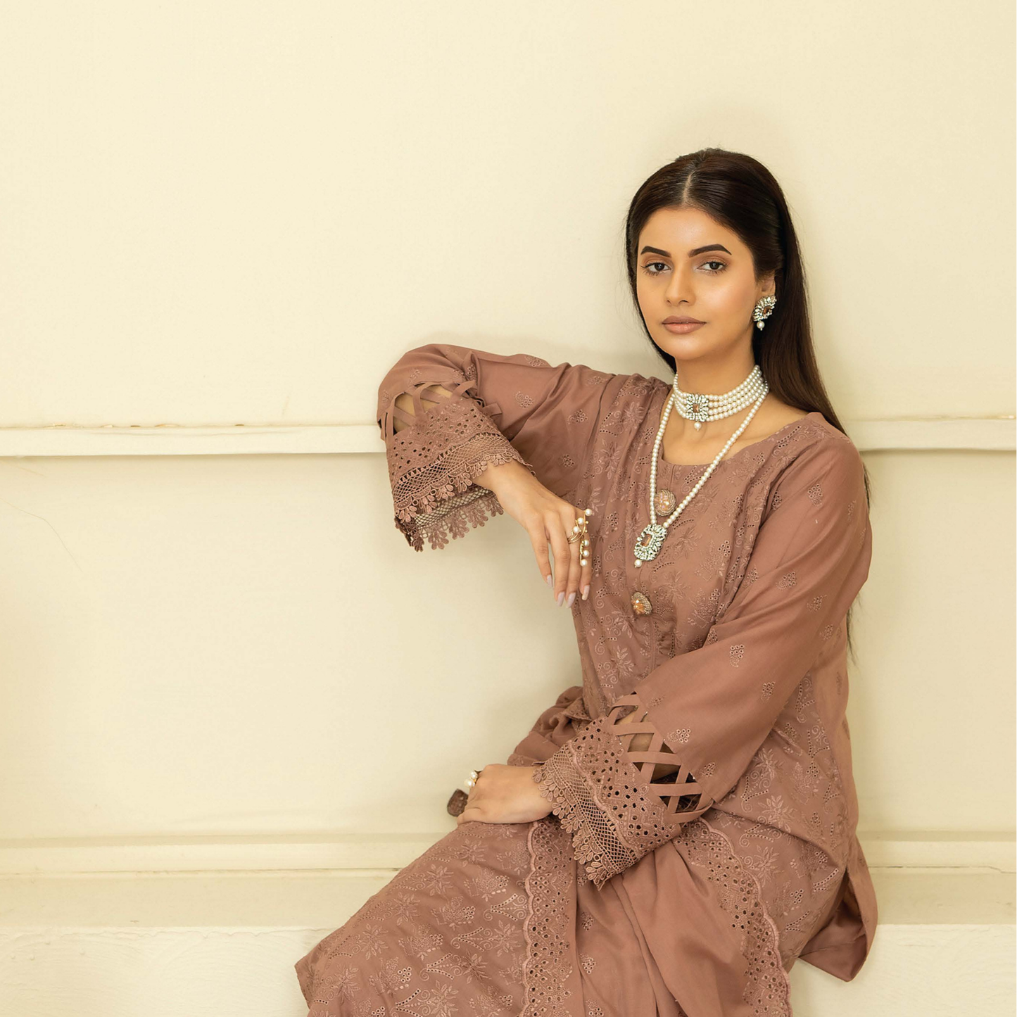 Meraki Exclusive Chikankari Lawn Ensemble