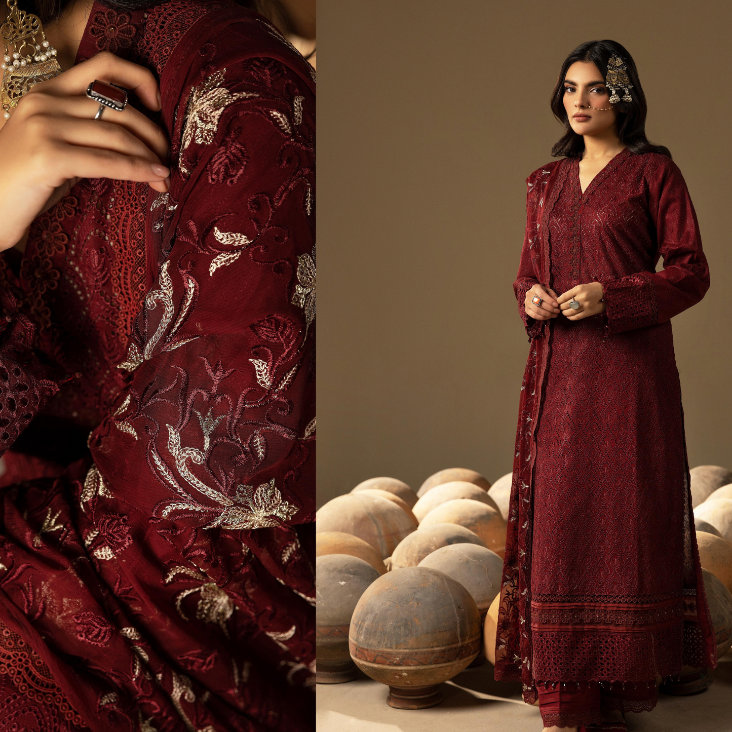 Mahees Dilkash Embroidered Chikankari Lawn