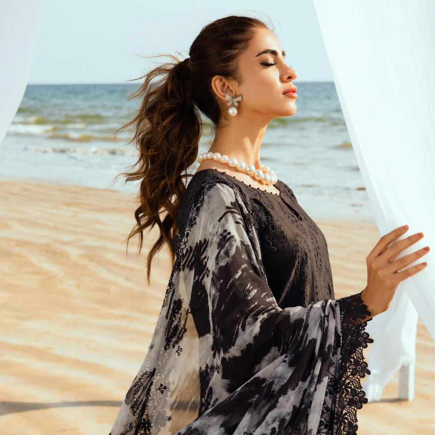 Chikankari Lawn Collection with Embroidered Chiffon Dupatta