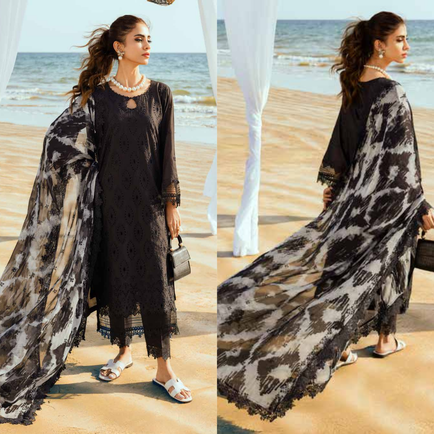 Chikankari Lawn Collection with Embroidered Chiffon Dupatta