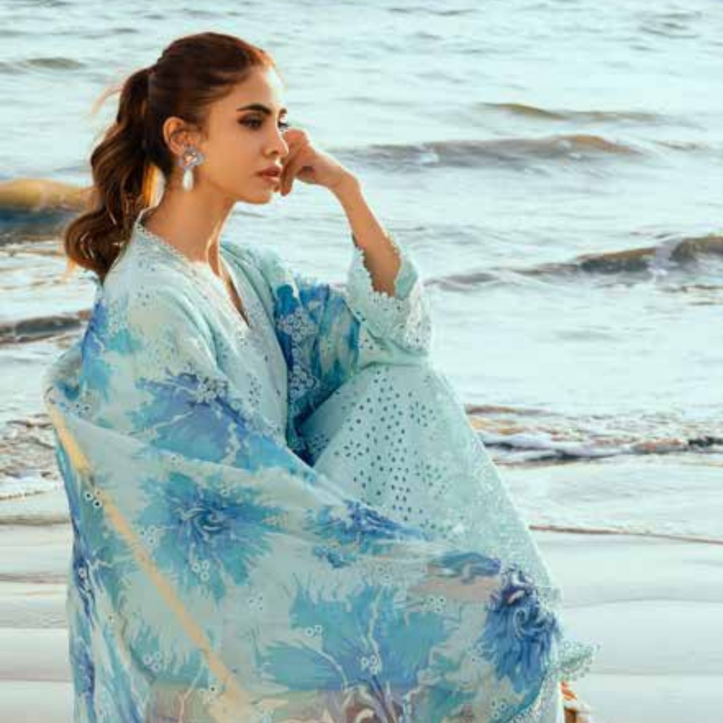 Chikankari Lawn Collection with Embroidered Chiffon Dupatta