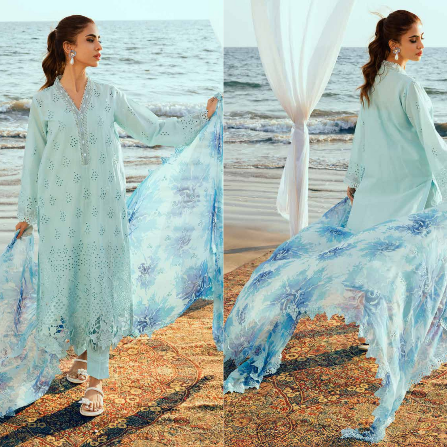 Chikankari Lawn Collection with Embroidered Chiffon Dupatta