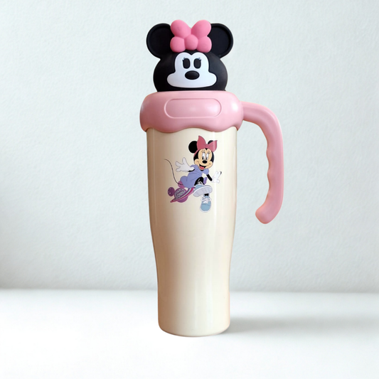 Disney Stainless Steel Tumbler – 800ml | With Straw Lid