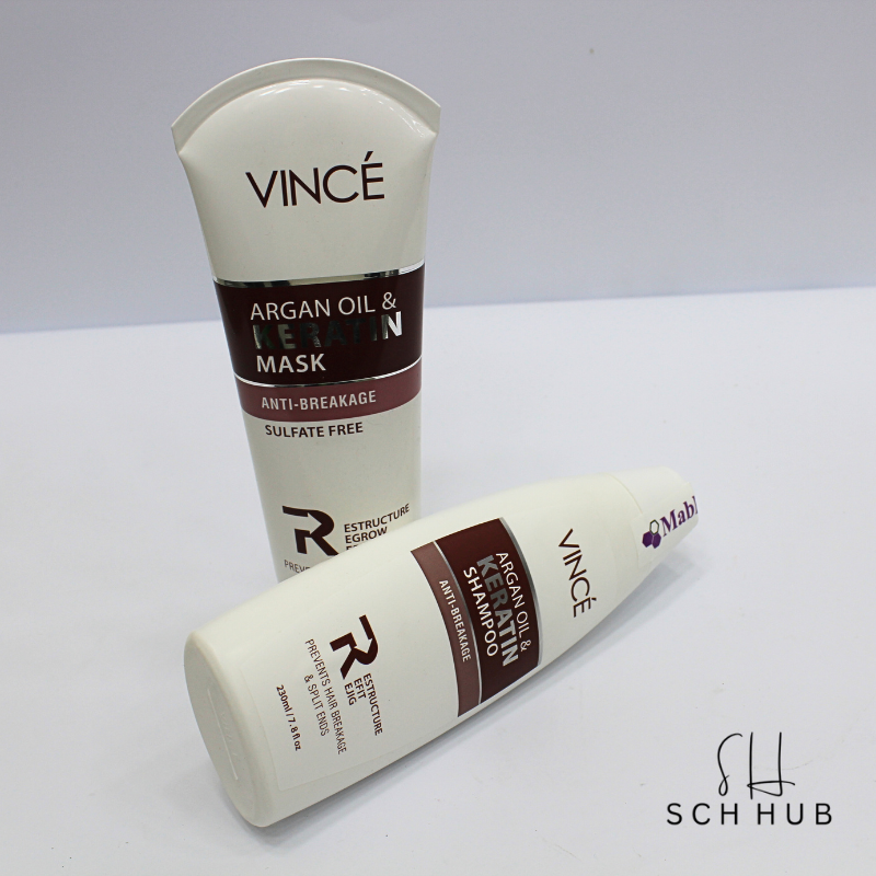 Vince Argan & Keratin Shampoo And Mask For Hairs C214:C215