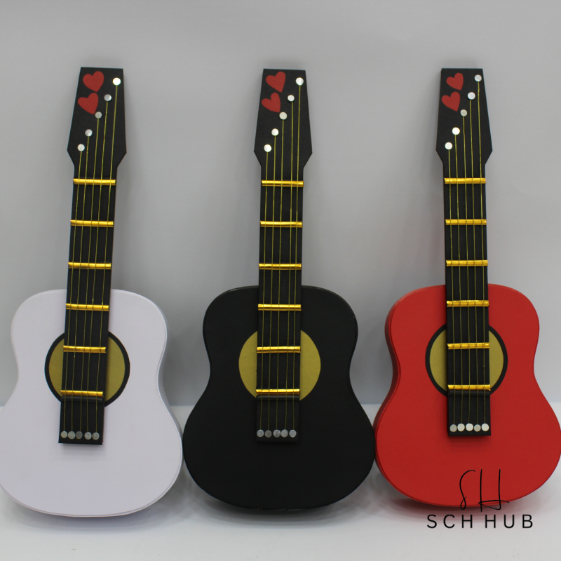 Guitar-Shaped Storage And Gift Box