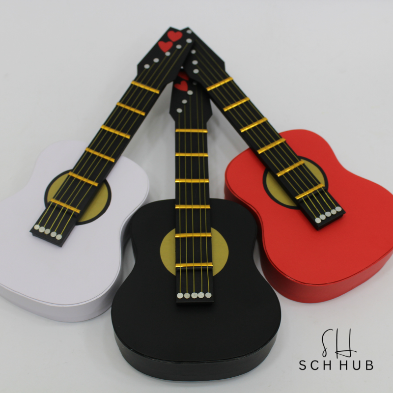 Guitar-Shaped Storage And Gift Box