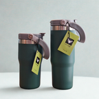 Vacuum Insulated Stainless Steel Tumbler with Handle