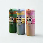 Panda Dual Sipper Steel Double-Walled Insulated Bottle