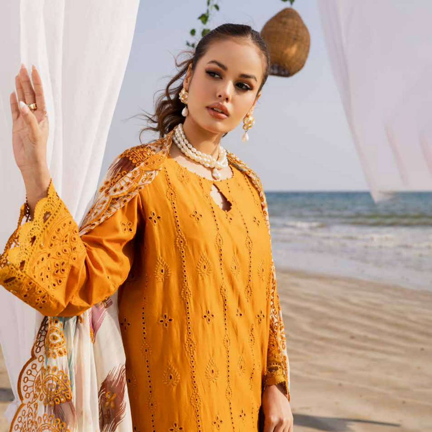 Chikankari Lawn Collection with Embroidered Chiffon Dupatta