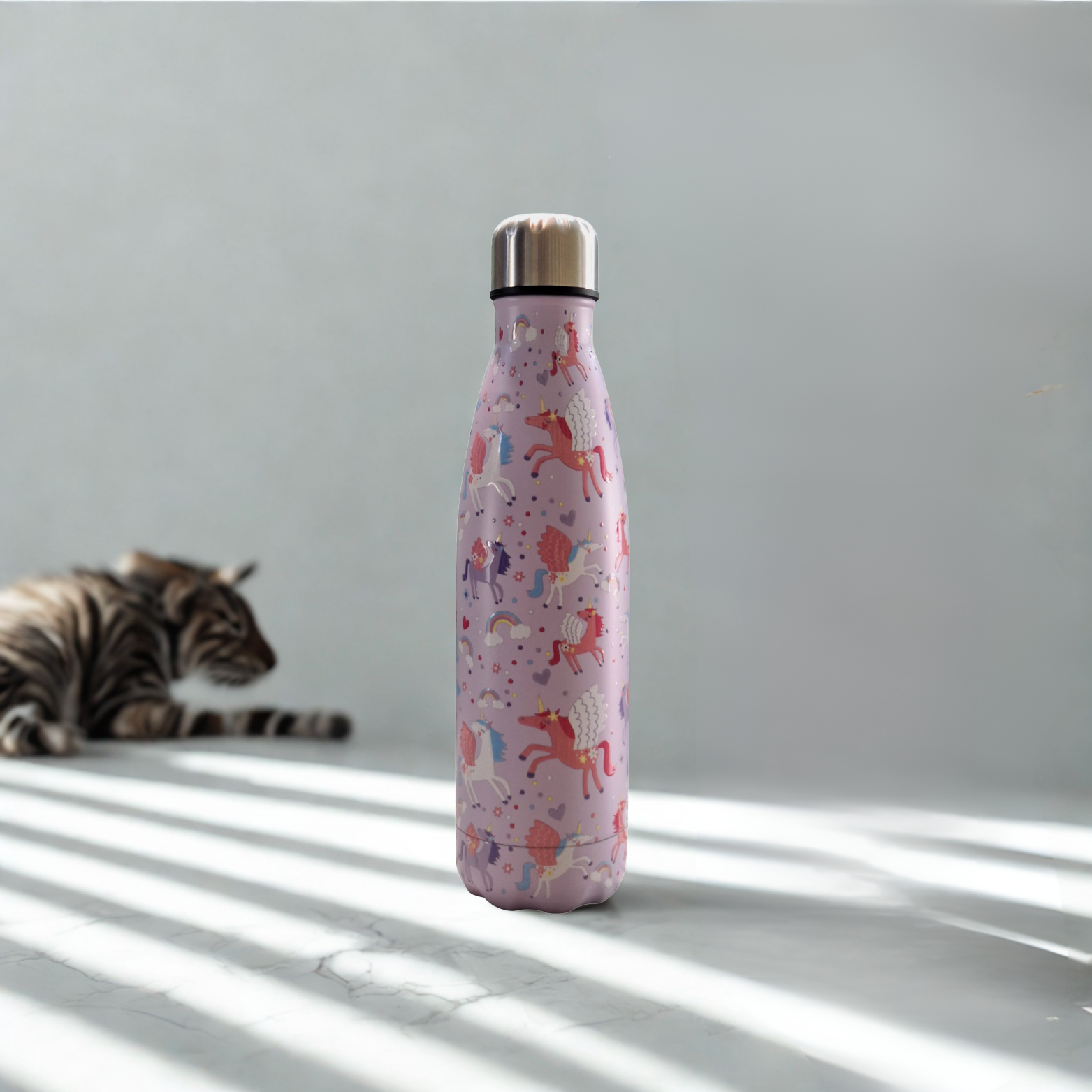 Printed Stainless Steel Sport Water Bottle