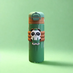 Panda Dual Sipper Steel Double-Walled Insulated Bottle