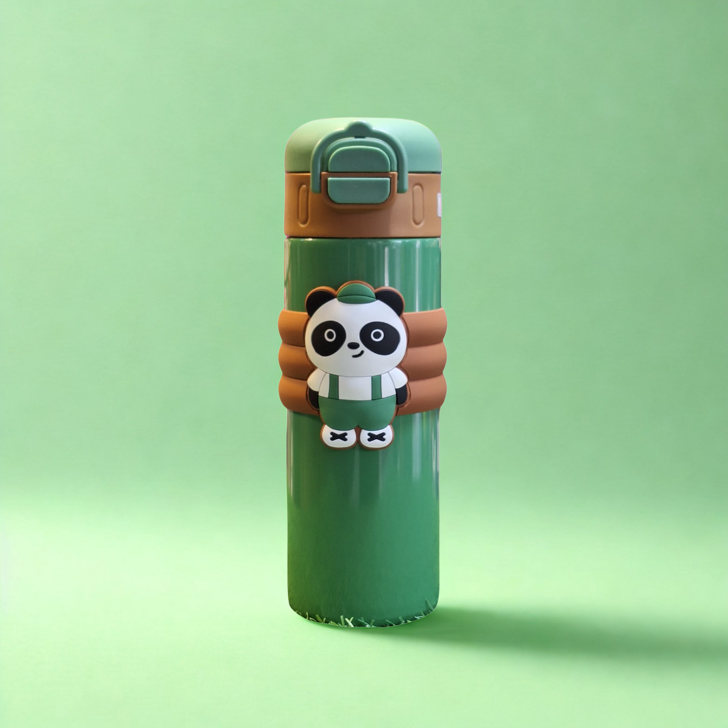Panda Dual Sipper Steel Double-Walled Insulated Bottle