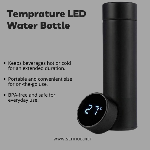 Bottle With Digital Led Temperature Display