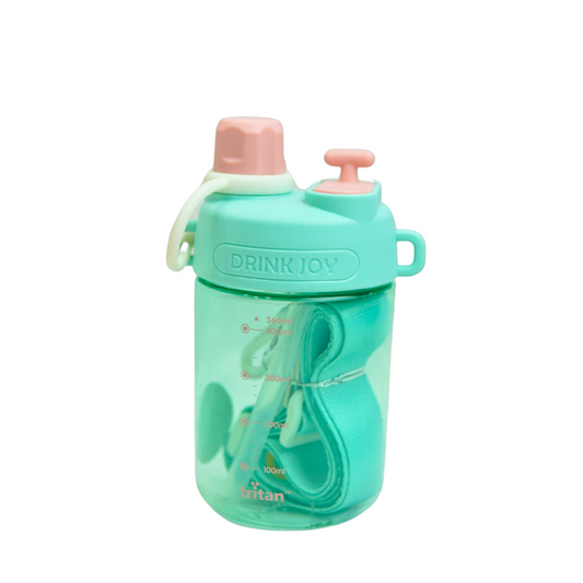 Cille Dodge 560ml Leakproof Cute Dual Head Water Bottle