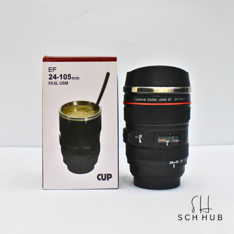 Coffee Mug In Camera Lens Style