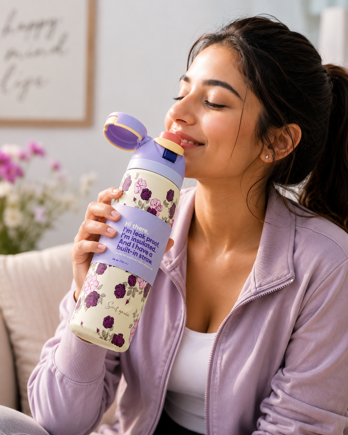 Floral Insulated Bottle