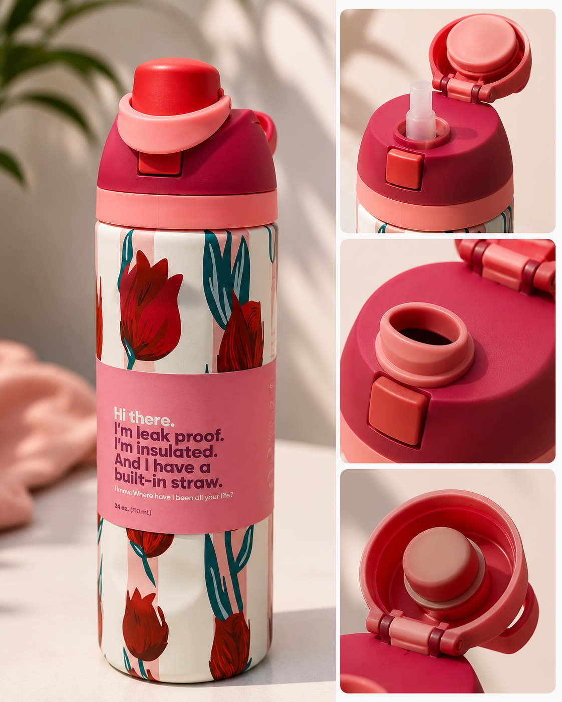 Floral Insulated Bottle