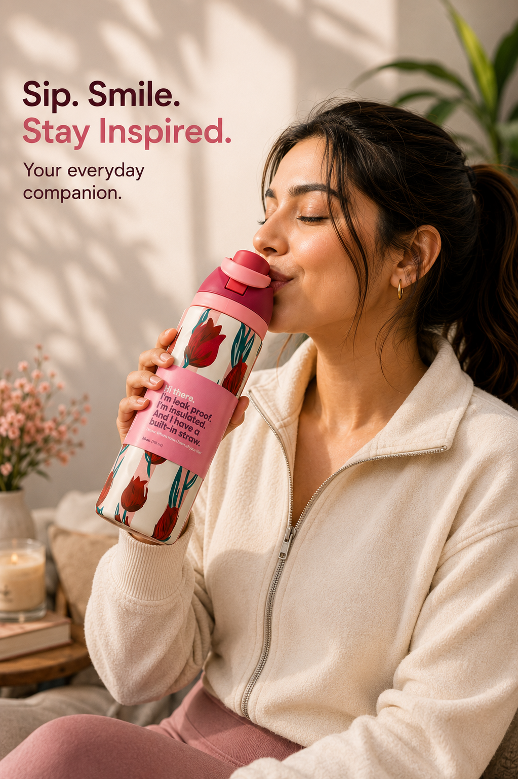 Floral Insulated Bottle