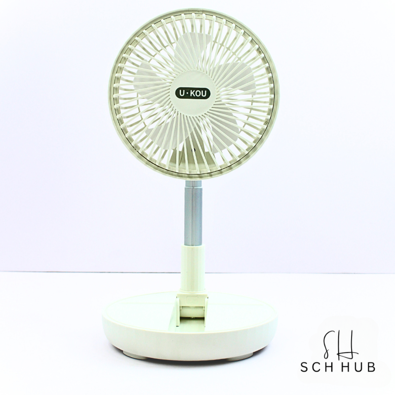 Fan With Folding Stand And USB Rechargeable