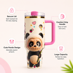 Floral Insulated Labubu Bottle