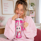 Floral Insulated Labubu Bottle
