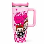 Floral Insulated Labubu Bottle