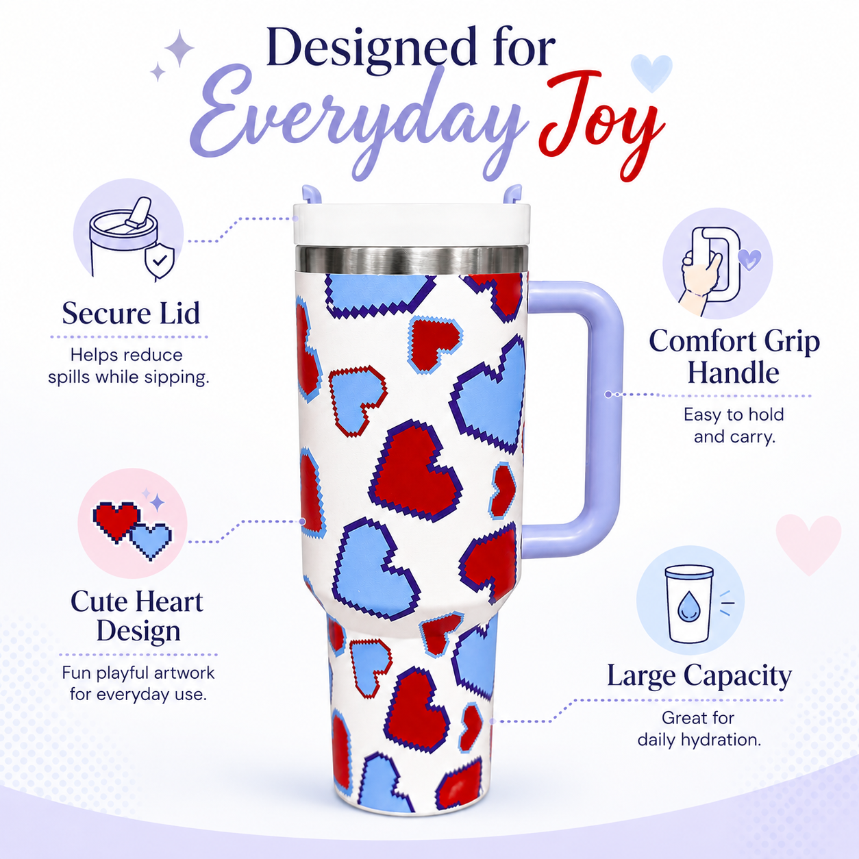 Floral Insulated Labubu Bottle
