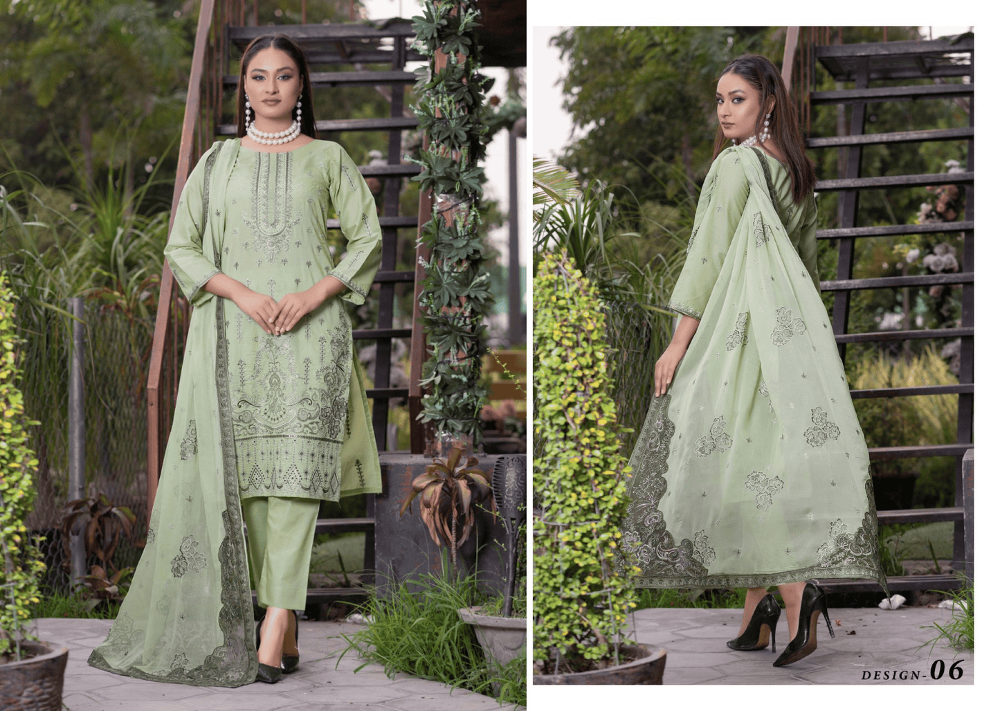 Mahrosh – Premium Embroidered Chiffon (Unstitched 3PC)