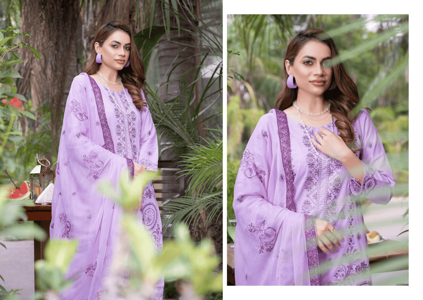 Mahrosh – Premium Embroidered Chiffon (Unstitched 3PC)