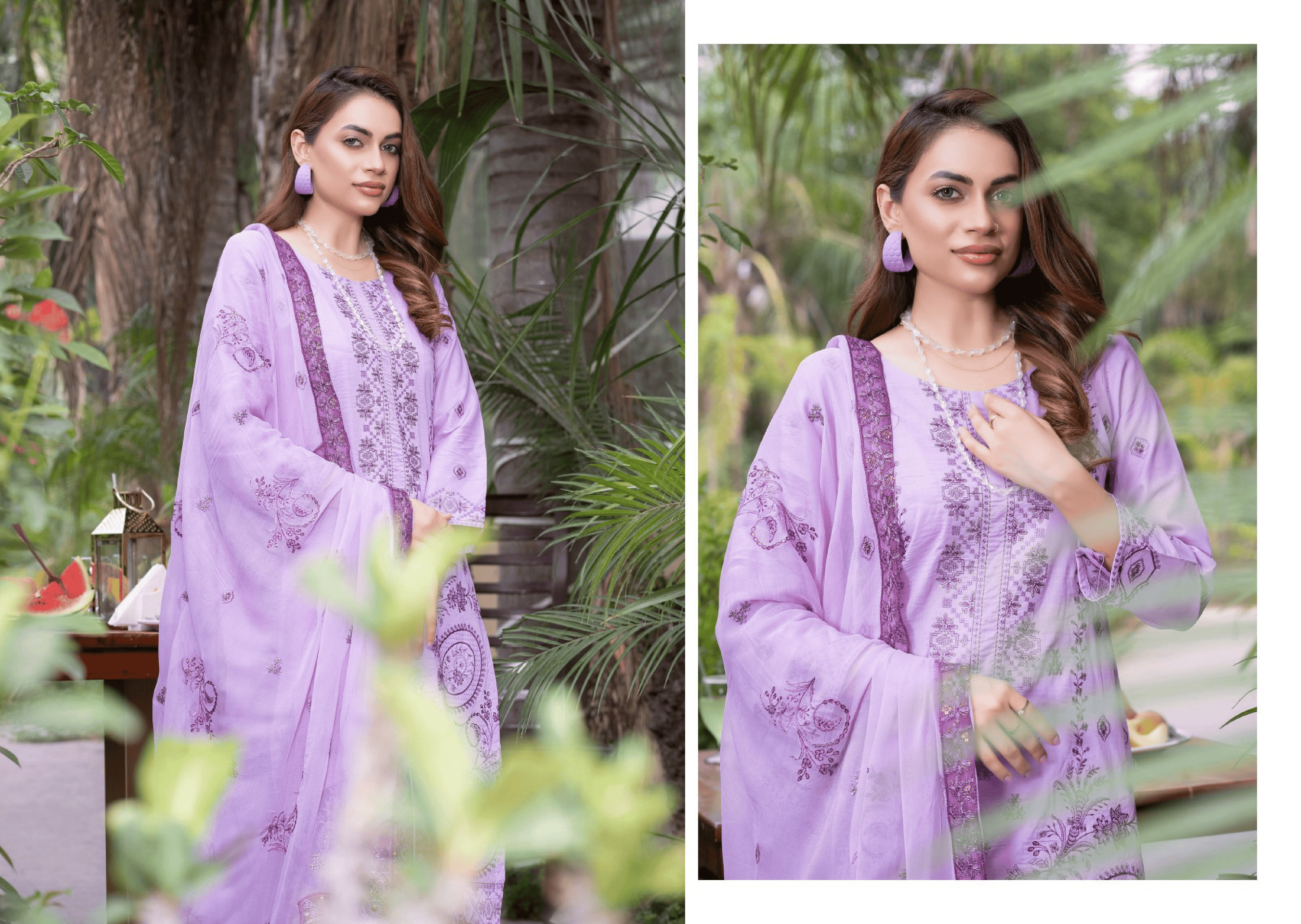 Mahrosh – Premium Embroidered Chiffon (Unstitched 3PC)