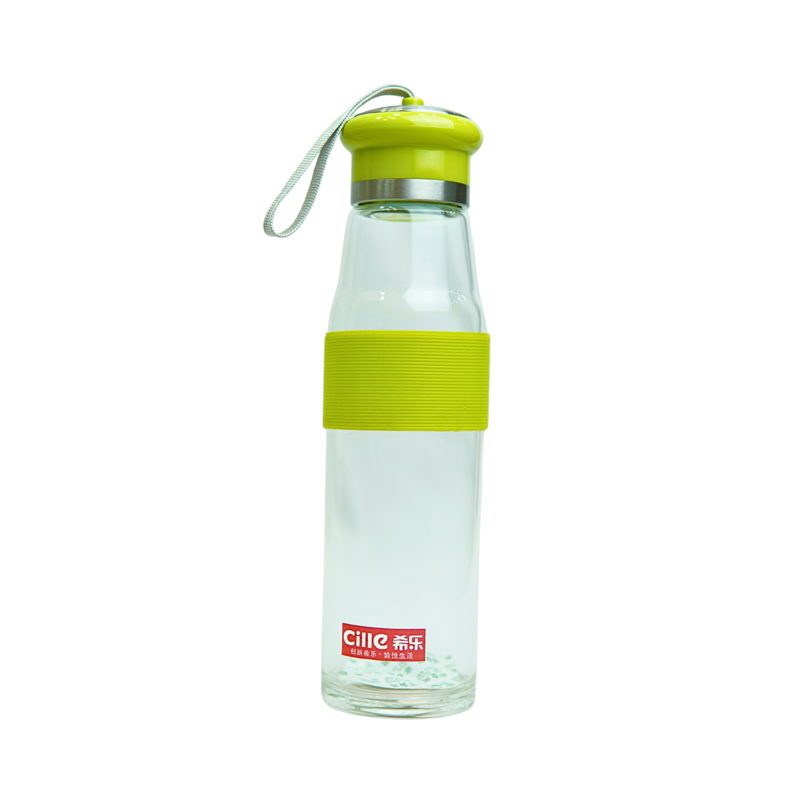 Water Bottle Ellipse 500ml with Lid – Lime