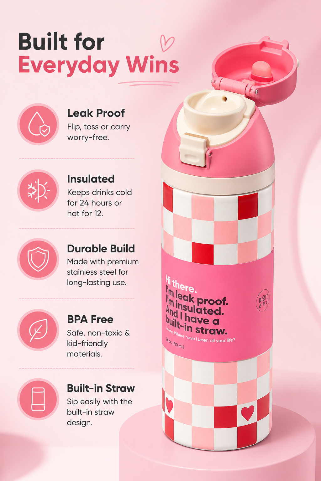 Floral Insulated Bottle